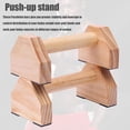 thumbnail image 2 of Push Up Gymnastics / Gymnastics Low Parallel Dip Bars Wooden Mini Parallettes, 2 of 5