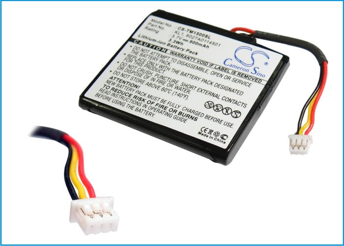 900mAh Liion Battery TomTom VIA 1535T, VIA 1535TM, Z1230