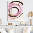 thumbnail image 2 of Designart Pink And Gold Minimalist Art II Canvas Wall Art, 2 of 5