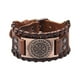 thumbnail image 2 of Estilo punk cuerda aleación para hombre pulsera brazalete de Marrón Cuero Yuyangstore Pulseras anchas de puño, 2 of 8