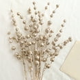 thumbnail image 3 of Christmas Picks with Glitter and Sequin Beads, 15.7 Inches, Champagne Gold, for Tree and Vase Arrangements, Decoration, 3 of 5