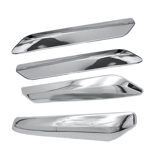 4Pcs/Set Car Front+Rear Bumper Strip Cover Trim Chrome Decoration for C5 2009 2010 2011 2012