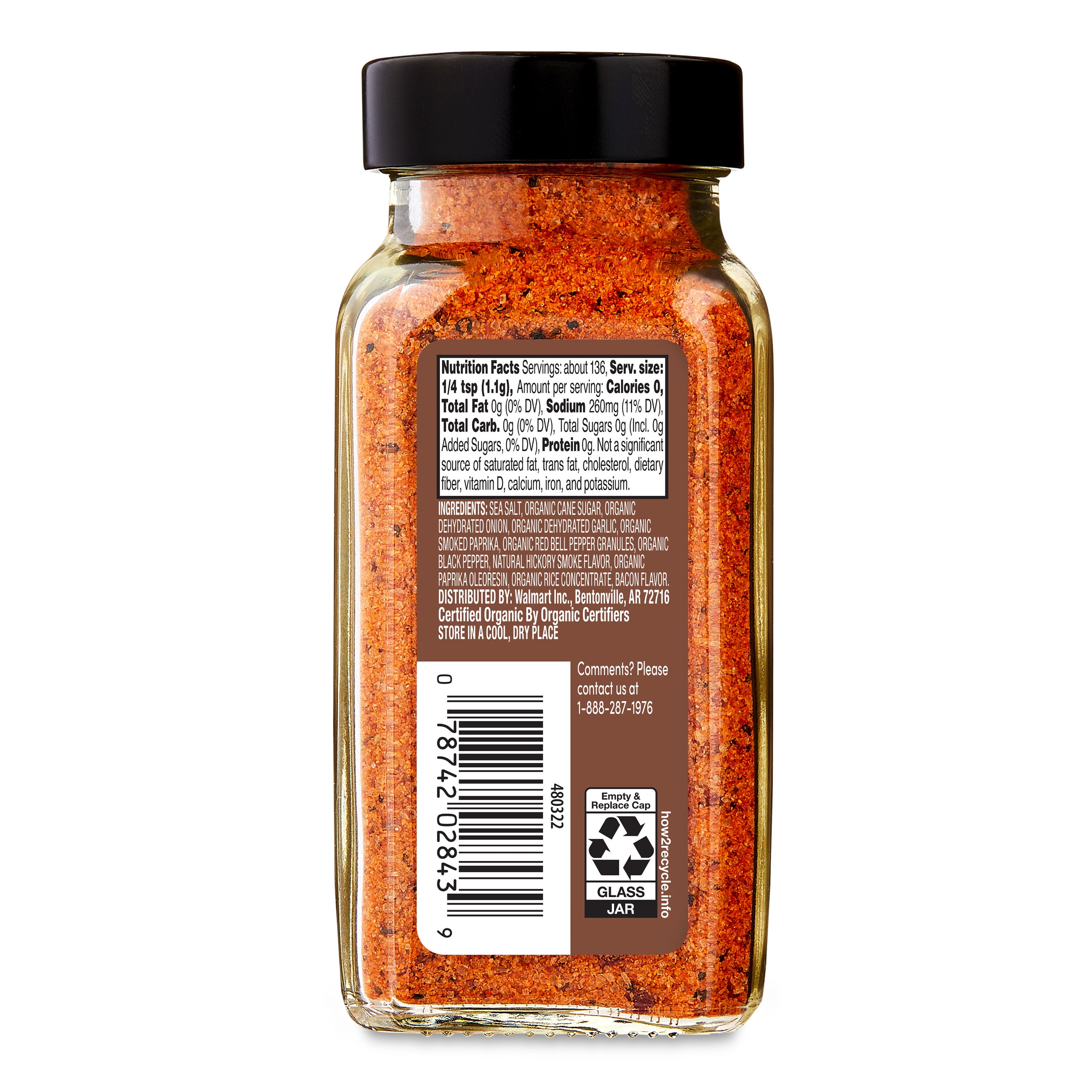 bettergoods Organic Bacon Flavored Sea Salt, 5.3 oz