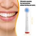 thumbnail image 2 of Unique Bargains 8pcs Electric Toothbrush Replacement Heads White Gentle Clean Nylon Bristles, 2 of 6