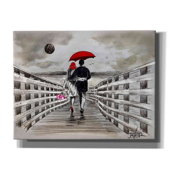 Epic Graffiti 'Boardwalk' by Loui Jover, Canvas, Wall Art, 34"x26"