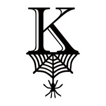 SDJMa Halloween Letters Decorations, 2.1"x3.5" Black Hanging Letters Tag with Spiderweb Decor, DIY Halloween Party Letters Ornament for Indoor Outdoor Wall Patio Porch(K)