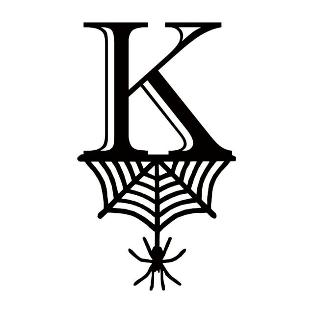 Nilvkv Halloween Étiquette Suspendue de Décoration 26 Lettres Araignée Étiquette Suspendue