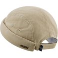 thumbnail image 1 of Brimless Docker Hat Casual 5 Panel Skullcap Retro Sailor Beanie Caps Rolled Cuff Harbour Cap Worker Hats, 1 of 5