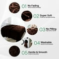 thumbnail image 4 of Ameha Microplush Fleece Blanket for Couch & Travel 310 GSM Ultra Soft Breathable Microfiber Lightweight Warm Fluffy & Soft Coffee Throw, 4 of 10