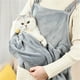 thumbnail image 5 of Bolsa Bandolera Tipo Delantal para Transportar Mascotas: Mochila de Forro Polar Suave y Aislante con Puertos Usb y Auriculares, Bolsa de Pecho Multiusos para Perros y Gatos., 5 of 7