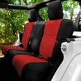 thumbnail image 1 of FH Group Neoprene Waterproof Custom Fit Seat Covers for 2007-2018 Jeep Wrangler JK 4DR Rear Set, 1 of 4