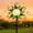 Green, variant on Solar Garden Lights Green Metal Sun Stake 30 LED Waterproof Vine String Crackle Glass Outdoor Decor