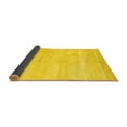 thumbnail image 2 of Ahgly Company Indoor Round Solid Yellow Modern Area Rugs, 7' Round, 2 of 4