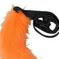 thumbnail image 3 of Runquan Ensemble 2 Pcs Oreilles et Queue en Peluche Faux Longues Queues Accessoire de Fête Cosplay Orange, 3 of 3