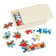 thumbnail image 4 of Melissa & Doug Classic Vehicles Wooden Jigsaw Puzzles in a Box - 3 puzzles, 12 pcs each, 4 of 9