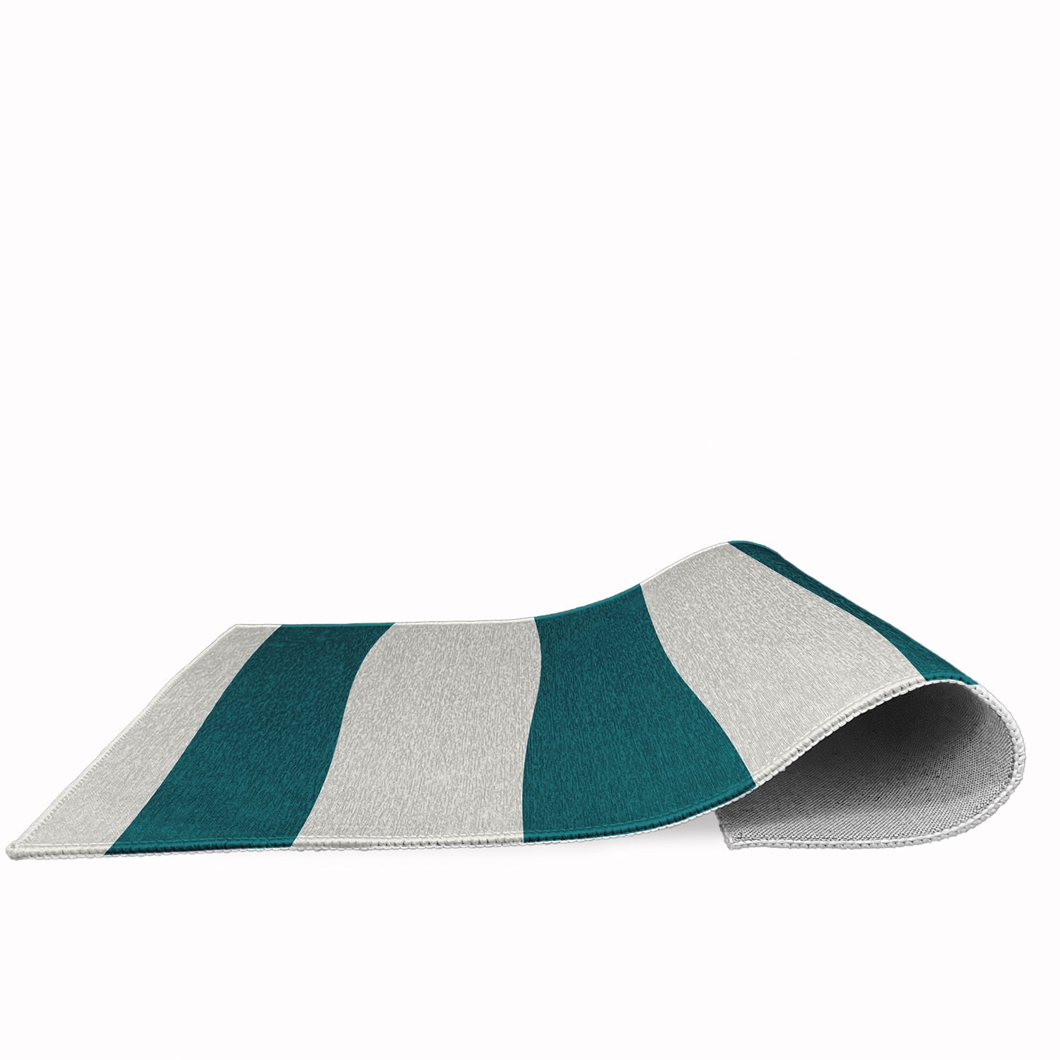 Simply Daisy 2' x 3' Graduated Stripe Chenille Rug, Ocean Teal