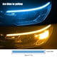 thumbnail image 4 of DC Turn Signal Light Dynamic Flexible LED Faro Faro a prueba de polvo Carcasa transparente Motocicleta Suministros de iluminación 12V azul a amarillo 45 cm, 1 par Eigraketly VI012684-08B, 4 of 7
