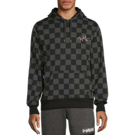 Tony Hawk Men’s Checked Out Fleece Hoodie Sweatshirt, Sizes S-XL