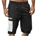 thumbnail image 2 of Up to 65% Off Clearance DDAPJ pyju Men's Elastic Waist Cargo Shorts 2025 Summer Relaxed Fit Outdoor Work Shorts Athletic Workout Gym Shorts with Multi Pockets White XXXL, 2 of 4