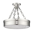 thumbnail image 2 of 1944SF15-PN-LED-Z-Lite-Anders - 30W 1 LED Semi-Flush Mount In Mid-Century Modern Style-13.75 Inches Tall and 15 Inches Wide-Polished Nickel Finish, 2 of 2