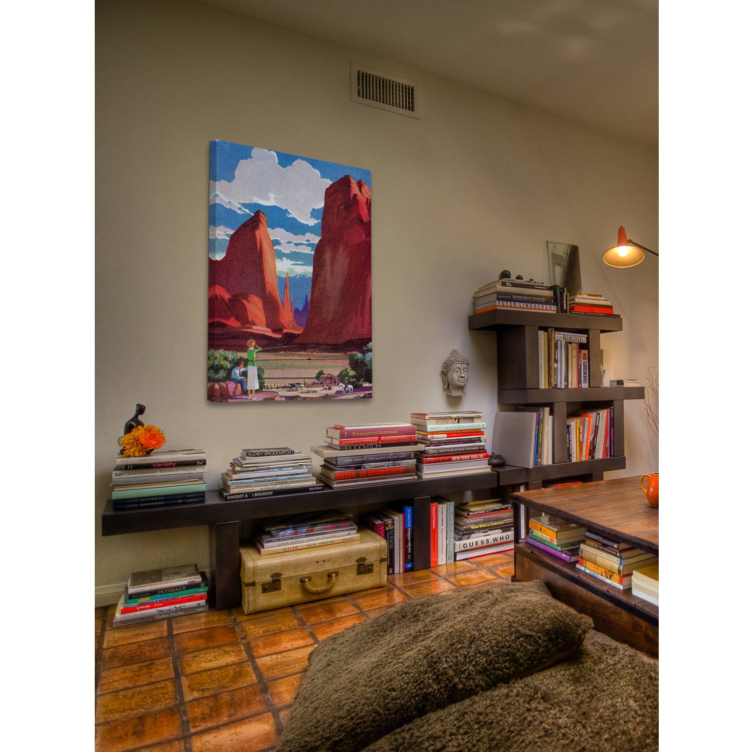 "Red Rocks" Painting Print on Wrapped Canvas