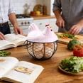 thumbnail image 6 of Egg Storage Basket For Kitchen Countertop Storage Organizer Fresh Eggs Holder With Handle Durable Wire Mesh Design, 6 of 6