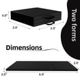 thumbnail image 2 of Signature Fitness 2ft x 6ft x 2in Folding Gymnastics Mat, 3-Panel Exercise Mat for Yoga, Tumbling, Stretching, Home Gym, PVC Leather + EPE Foam, Multiple Colors, 2 of 5