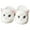 White, variant on Cute Cat Design Plush Ladies Slippers for Autumn and Winter Indoor Use, Soft and Comfortable