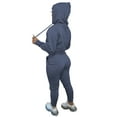 thumbnail image 4 of Cindysus Women Two Piece Outfit Long Sleeve Jogging Set Athletic Hoodie Sweatsuits For Womens Winter Lounge Casual Sets Navy Blue 4XL, 4 of 4