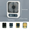 thumbnail image 4 of Advancent Ventilador de escritorio Dispositivo de refrigeración Enfriador de aire Suministros de verano Niebla Spray 3 velocidades Ahorro de espacio Electrodomésticos Amarillo Advancent HA081092-03B, 4 of 6
