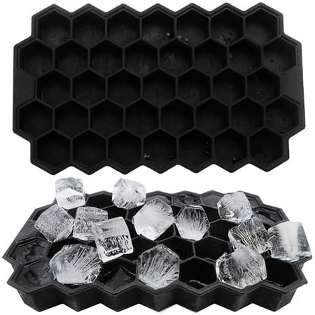 

Silicone Ice Cube Tray 2Pcs Ice Cube Mold With Lid Ice Cube Trays For Chilled Drinks Fruit Ice Beer Whiskey