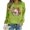 Green, variant on HUITKMM Oversized Sweater Oversize Women Long Sleeve Crewneck Sweatshirts Letter Printed Lightweight Loose Sweatshirts Blouse Top 3587 M