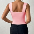 thumbnail image 4 of Xdegoge Tank Tops for Women Under $5 Square Neck Sleeveless Basic Crop Tops Sexy Going Out Shirt Slim Fit Summer Fashion Y2K Blouses Past Buy Again History Online, 4 of 4