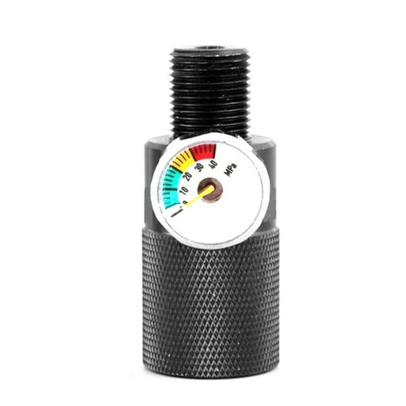 High Pressure Gas Bottle Valve Adapter Inflatable Gauge Double-Hole