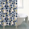 thumbnail image 4 of Blue Baseballs with Yellow Flowers Pattern Shower Curtain 72"x72" ,Bathroom Decorative Shower Curtains Set with 12 Hooks,Modern Waterproof Washable Shower Curtain, 4 of 6