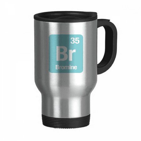 

Br Brone Checal Element Science Travel Mug Flip Lid Stainless Steel Cup Car Tumbler Thermos