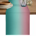 thumbnail image 2 of Gradient Color Ombre Table Runner 70 Inches Long,Kitchen Dining Tablerunners Turquoise Pink Linen Table Runners Dresser Scarves for Home Dinner Wedding Holiday Party Decor, 2 of 9
