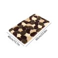 thumbnail image 3 of sruoe Bath Rugs, Bath Mats for Bathroom Floor, Bathroom Rugs, Non Slip WaterAbsorbent Stain Resistant Bath Mats, Polyester Mat, Bathroom Door Mat Household Use, Brown, 3 of 6
