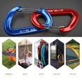 thumbnail image 5 of 16KN Outdoor Accessory Professional Safety Lock Hook Mountaineering Buckle Climbing Equipment Climbing Carabiner ORANGE, 5 of 8