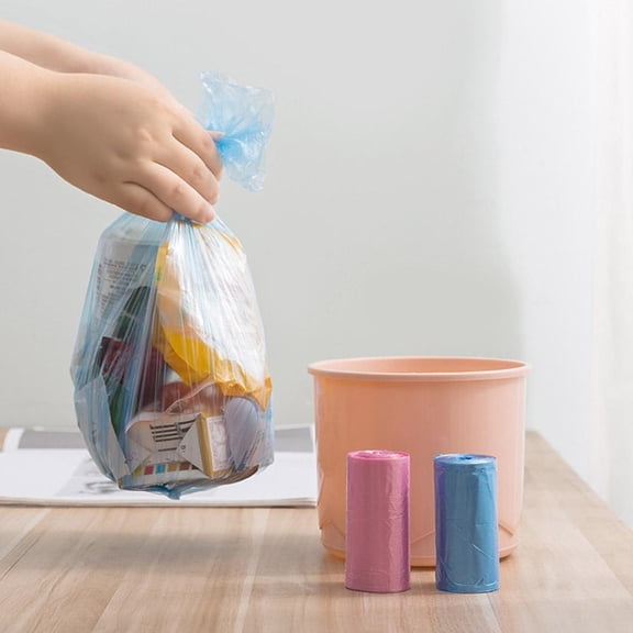 Mini Trash Bags, 30 Count, 11.8 x 13.8 in, Leak-Proof and Stretchable, for Countertop and Car Trash Cans