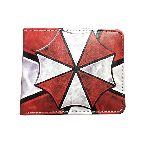 Cartera Anime Resident Evil de piel sintética con doble pliegue