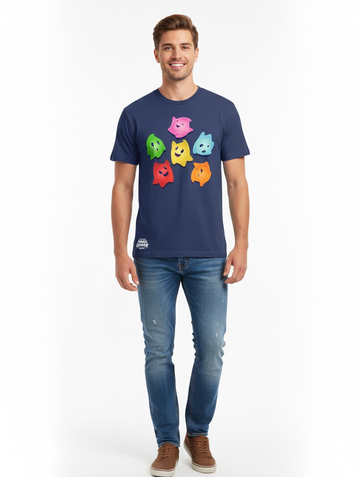 Nintendo Super Mario, Men's & Big Men's Graphic Tee, Lumas Around, Sizes S-3XL