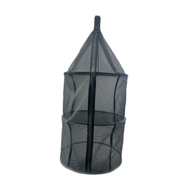 Red de secado colgante plegable, multifunción, portátil, resistente al desgaste, gran capacidad, Red de secado de pescado, jardín para cesta seca de C