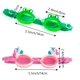 thumbnail image 5 of RV Gafas de natación para niños, juego de 1 par, antivaho, sin fugas, anti-UV, longitud de gafas de natación, tapones para los oídos ajustables y clip para la nariz para niños de 3 a 13 años Rojo Verde, 5 of 5