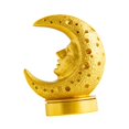 thumbnail image 2 of Quemador de incienso de resina con diseño de luna, adorno para cono y varilla para cualquier ocasión. Oro, 2 of 8