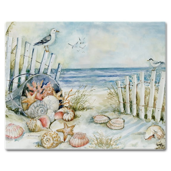 CounterArt "Coast Sanctuary" 3mm Glass Cutting Board