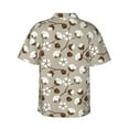 thumbnail image 3 of Daiia Cotton Tree Hawaiian Shirt for Men Gentle Cotton Regular Short Sleeve Casual-X-Large, 3 of 9