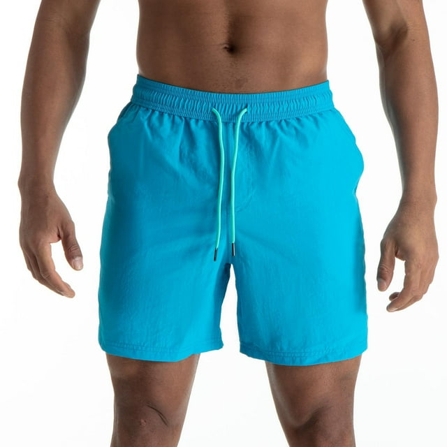 lmcalzta Running Shorts for Men Quick Drying Drawstring Elastic Waist Summer Board Swim Shorts with Pockets(M-3XL)