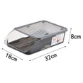 thumbnail image 3 of Caja de huevos rodante automática, recipiente apilable para huevos, organizador de almacenamiento para , cocina, dispositivo, recuperación Negro Macarena Titular de huevo, 3 of 8
