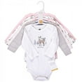 thumbnail image 2 of Hudson Baby Cotton Long-Sleeve Bodysuits, 5-Pack, Newborn- 24 Months, 2 of 2